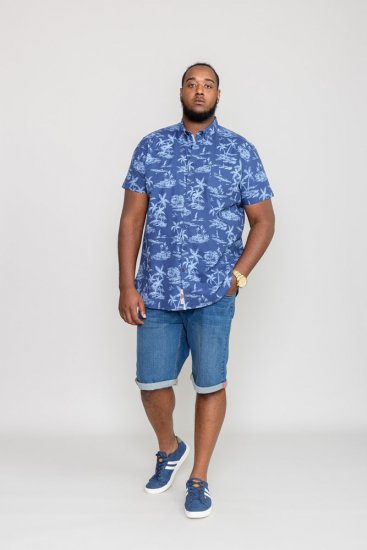 D555 WHITSBURY Hawaiian Print Shirt - Camisas - Camisas 2XL-10XL