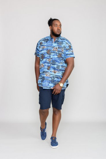 D555 CHARFORD Hawaiian Reverse Printed Shirt - Camisas - Camisas 2XL-10XL