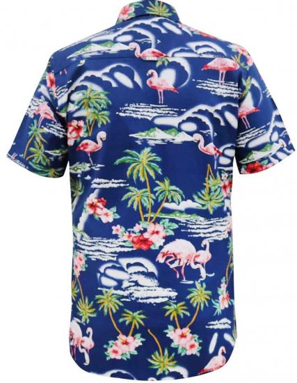 D555 Durham Flamingo Hawaiian Ao Print Shirt - Camisas - Camisas 2XL-10XL