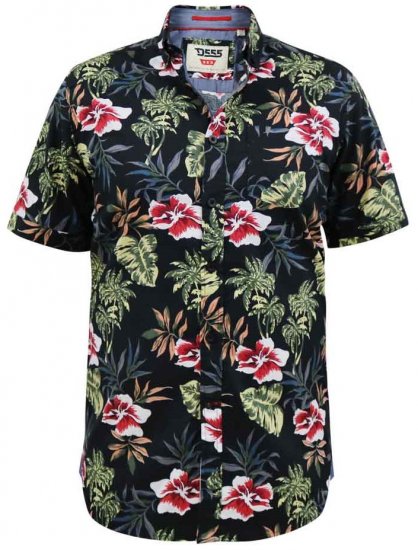 D555 Wilton Hawaiian Ao Print Short Sleeve Shirt - Camisas - Camisas 2XL-10XL