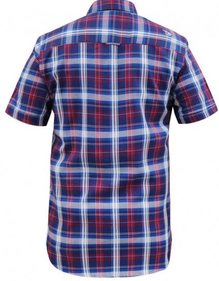 D555 Portland Check Button Down Collar S/S Shirt - Camisas - Camisas 2XL-10XL