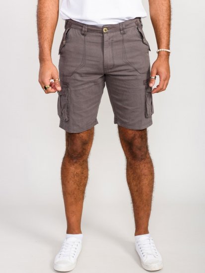D555 Melton Cotton Cargo Shorts Grey - Pantalones cortos - Pantalones cortos W40-W60