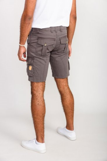 D555 Melton Cotton Cargo Shorts Grey - Pantalones cortos - Pantalones cortos W40-W60