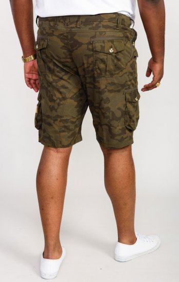 D555 Woobridge Camo Cotton Cargo Shorts - Pantalones cortos - Pantalones cortos W40-W60