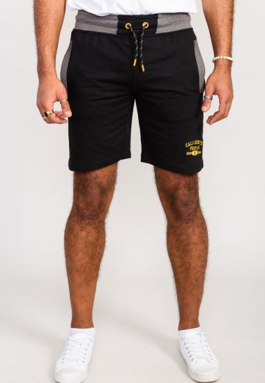 D555 Sutton Elasticated Waist Shorts With Embroidery Black - Pantalones y cortos de chándal - Pantalones y Pantalones cortos de chándal - 2XL-12XL