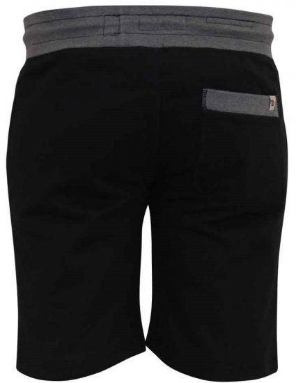 D555 Sutton Elasticated Waist Shorts With Embroidery Black - Pantalones y cortos de chándal - Pantalones y Pantalones cortos de chándal - 2XL-12XL