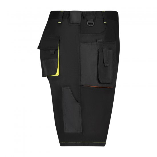 Adamo 109120 Shorts de Trabajo Negro - Ropa de trabajo - Ropa de trabajo 3XL-6XL