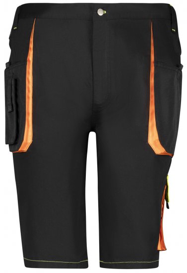 Adamo 109120 Shorts de Trabajo Negro - Ropa de trabajo - Ropa de trabajo 3XL-6XL
