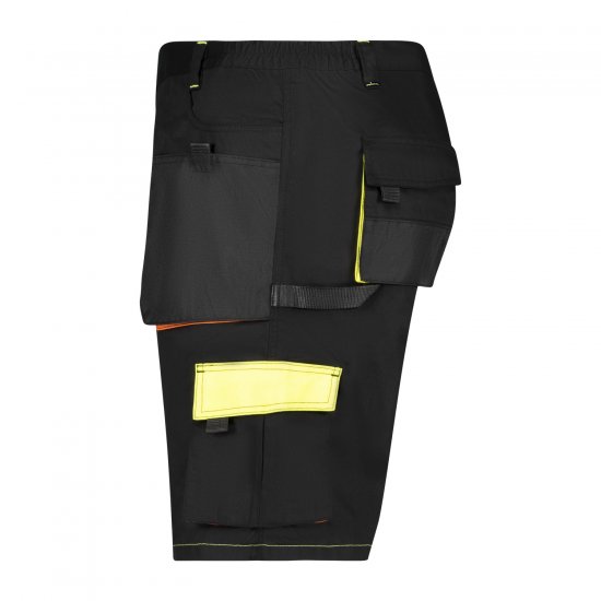Adamo 109120 Shorts de Trabajo Negro - Ropa de trabajo - Ropa de trabajo 3XL-6XL