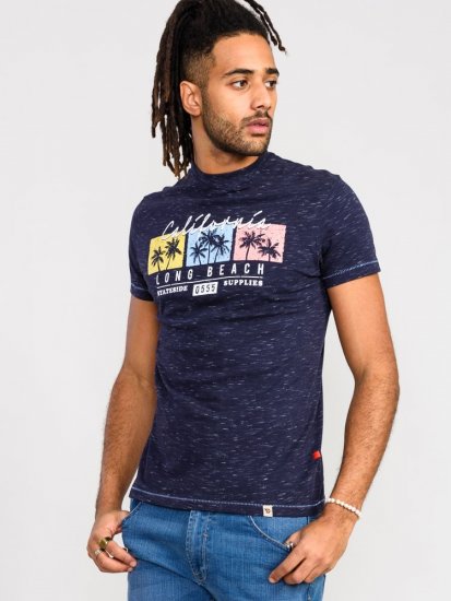 D555 Thorndon California Long Beach Printed T-Shirt - Camisetas - Camisetas - 2XL-14XL