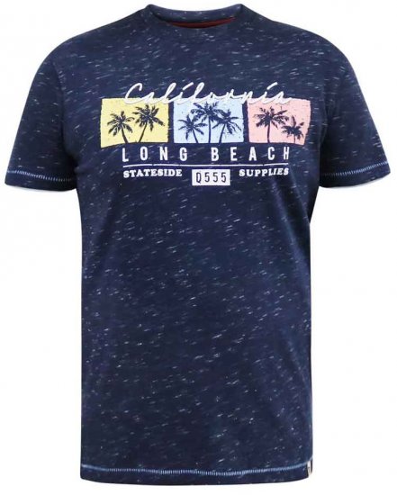 D555 Thorndon California Long Beach Printed T-Shirt - Camisetas - Camisetas - 2XL-14XL
