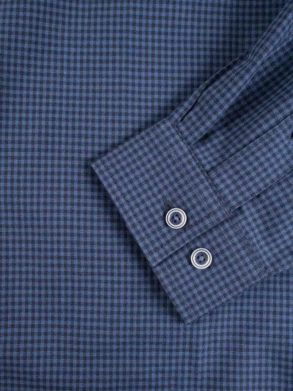 D555 Melbourne Gingham Check Long Sleeve Button Down Shirt - Camisas - Camisas 2XL-10XL