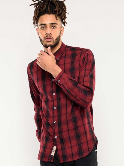 D555 Benalla Check Long Sleeve Button Down Shirt - Camisas - Camisas 2XL-10XL