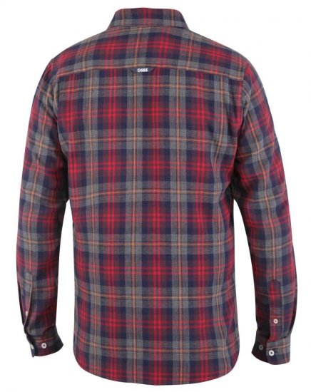 D555 Abbot LS Flannel Shirt - Camisas - Camisas 2XL-10XL