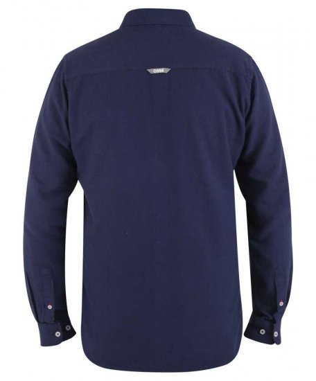 D555 Sennon LS Linen Mix Shirt - Camisas - Camisas 2XL-10XL