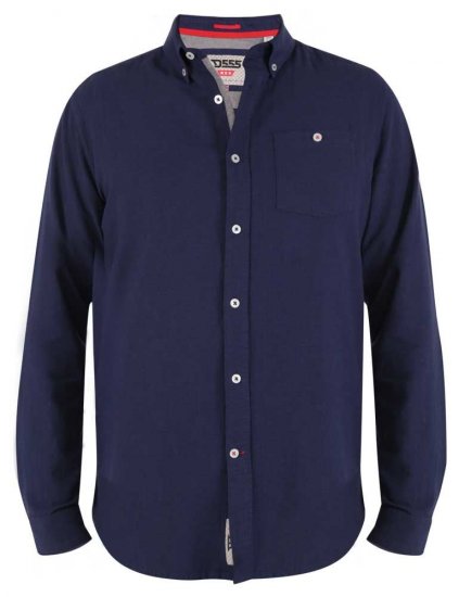 D555 Sennon LS Linen Mix Shirt - Camisas - Camisas 2XL-10XL