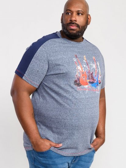 D555 Sharnbrook Electric Legends Guitar Print T-Shirt - Camisetas - Camisetas - 2XL-14XL