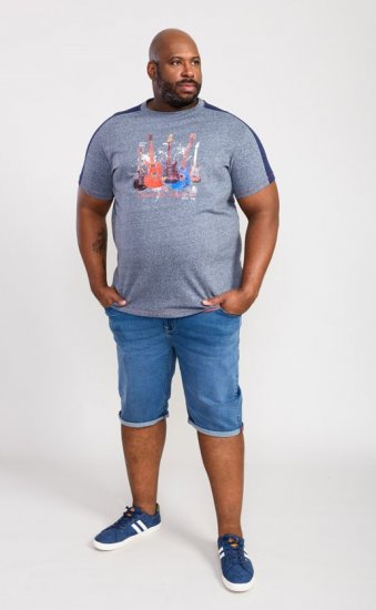 D555 Sharnbrook Electric Legends Guitar Print T-Shirt - Camisetas - Camisetas - 2XL-14XL