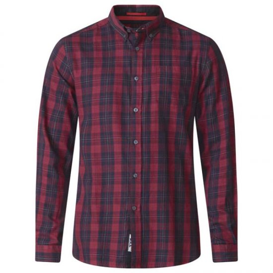 D555 Theo Long Sleeve Check Shirt - Camisas - Camisas 2XL-10XL