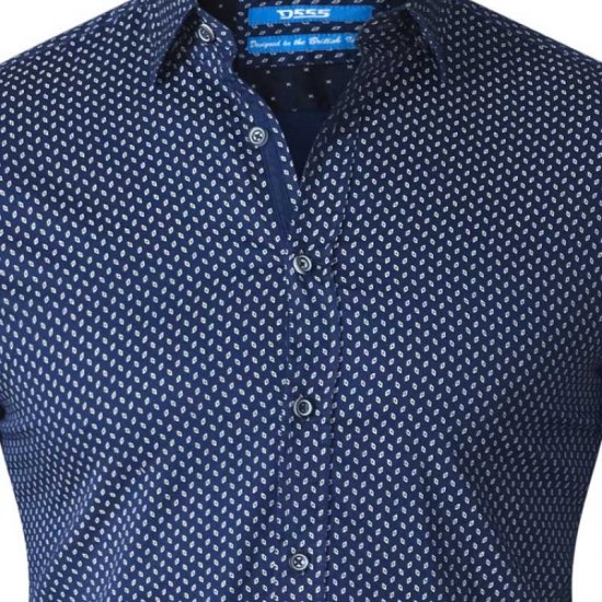 D555 Lavar Long Sleeve Diamond Printed Shirt - Camisas - Camisas 2XL-10XL
