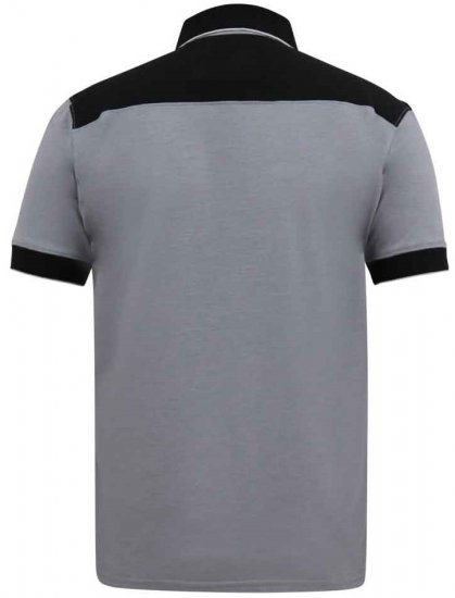 D555 Prinstead Pique Polo Shirt Grey - Polos - Polos 2XL-8XL