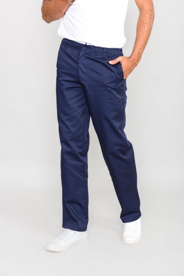 D555 Basilio Pants with elasticated waist Navy - Vaqueros & pantalones - Vaqueros y Pantalones - W40-W70
