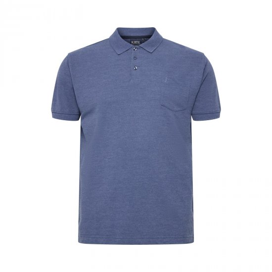 North Latitude Polo Blue Melange - Polos - Polos 2XL-8XL