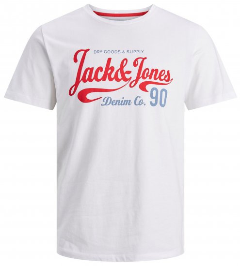 Jack & Jones JJMOON T-shirt White - Camisetas - Camisetas - 2XL-14XL