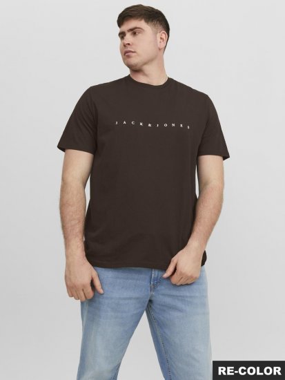 Jack & Jones STAR T-shirt Brown - Camisetas - Camisetas - 2XL-14XL