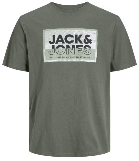 Jack & Jones JCOLOGAN T-Shirt Agave Green - Camisetas - Camisetas - 2XL-14XL