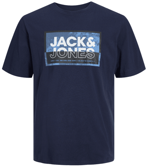 Jack & Jones JCOLOGAN T-Shirt Navy Blazer - Camisetas - Camisetas - 2XL-14XL