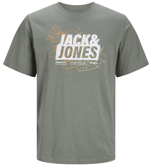 Jack & Jones JCOMAP LOGO T-Shirt Agave Green - Camisetas - Camisetas - 2XL-14XL