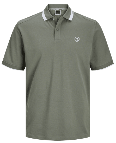 Jack & Jones JCOHASS LOGO Polo Agave Green - Polos - Polos 2XL-8XL