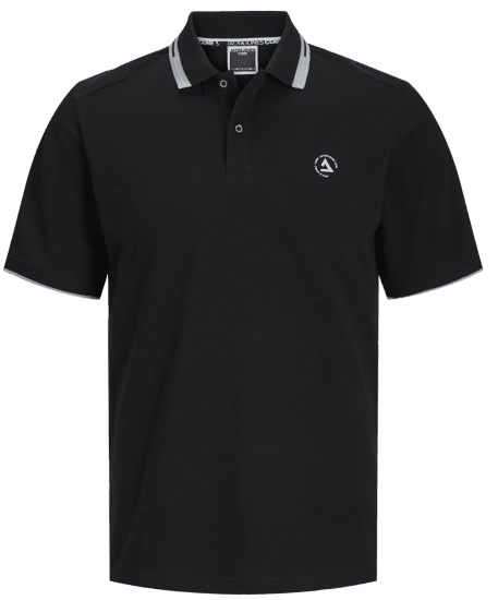 Jack & Jones JCOHASS LOGO Polo Black - Polos - Polos 2XL-8XL