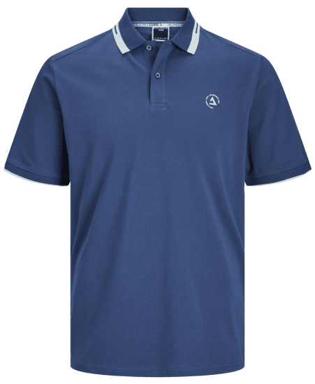 Jack & Jones JCOHASS LOGO Polo Ensign Blue - Polos - Polos 2XL-8XL
