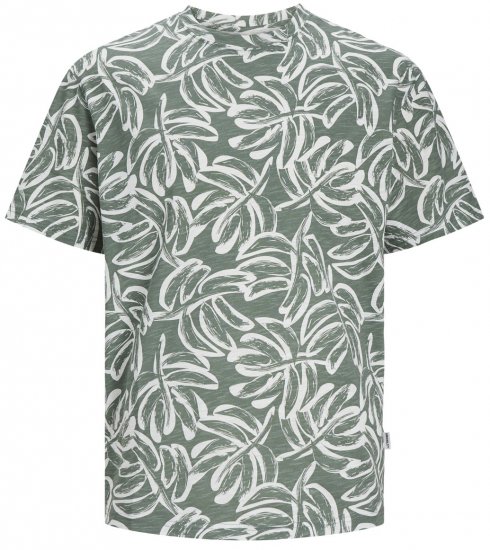 Jack & Jones JORLAFAYETTE AOP T-Shirt Laurel Wreath - Camisetas - Camisetas - 2XL-14XL