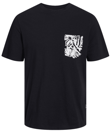 Jack & Jones JORLAFAYETTE POCKET T-Shirt Black - Camisetas - Camisetas - 2XL-14XL