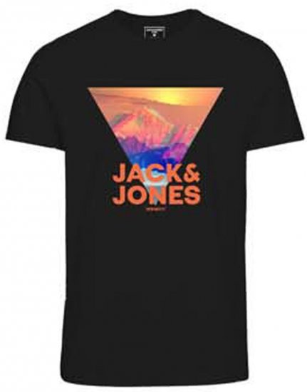 Jack & Jones JCOLOGO PRINT T-Shirt Black - Camisetas - Camisetas - 2XL-14XL