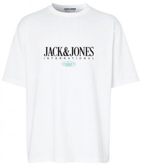 Jack & Jones JORLUCCA T-Shirt Bright White - Camisetas - Camisetas - 2XL-14XL