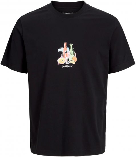 Jack & Jones Varenna Crew Neck T-Shirt Black - Camisetas - Camisetas - 2XL-14XL