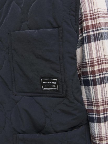 Jack & Jones Hero Liner Quilted Gilet Vest Black - Chalecos - Chalecos en tallas grandes