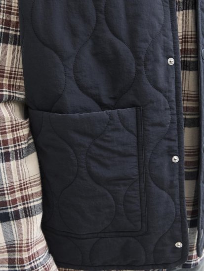 Jack & Jones Hero Liner Quilted Gilet Vest Black - Chalecos - Chalecos en tallas grandes
