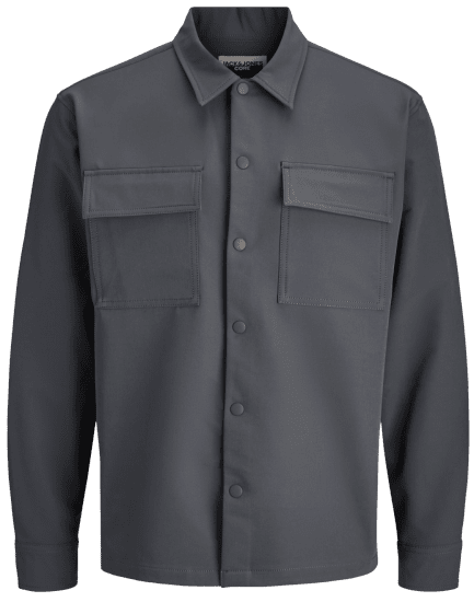 Jack & Jones Point Commute Long Sleeve Shirt Black Oyster - Camisas - Camisas 2XL-10XL