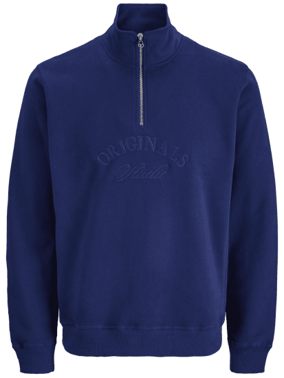 Jack & Jones Bleecker Branding High Neck Sweatshirt Ocean Cavern - Sudaderas - Sudaderas 2XL-12XL