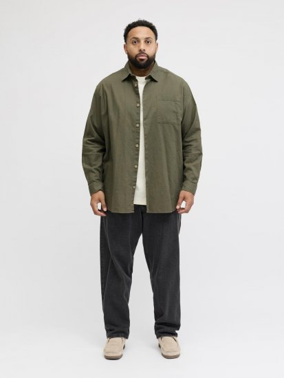 Jack & Jones Tristan Overshirt caqui - Camisas - Camisas 2XL-10XL