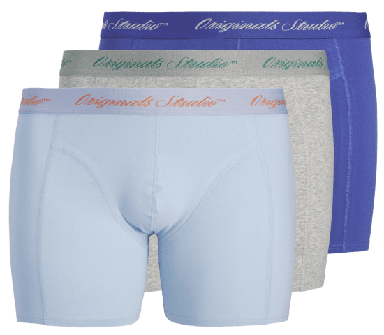 Jack & Jones Jacnorrebro Bóxers Lisos 3-Pack Azul - Ropa interior - Ropa interior 2XL-8XL