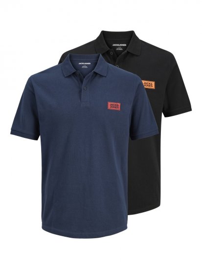 Jack & Jones Rush polo pack de 2 negro/azul marino - Polos - Polos 2XL-8XL