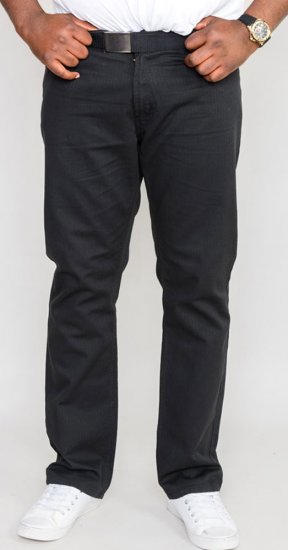 Duke Mario Bedford cord-pants Black TALL SIZES - ROPA DE HOMBRE MT-6XLT - Tamaños de talle alto