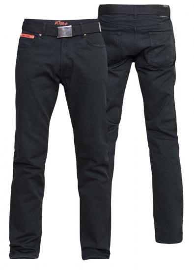 Duke Mario Bedford cord-pants Black TALL SIZES - ROPA DE HOMBRE MT-6XLT - Tamaños de talle alto