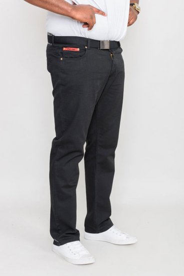 Duke Mario Bedford cord-pants Black TALL SIZES - ROPA DE HOMBRE MT-6XLT - Tamaños de talle alto